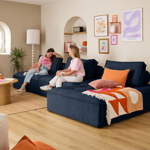 Divano modulare - MARISOL: 1860B - Best Mobilier - contemporaneo / in velluto / per cuscini