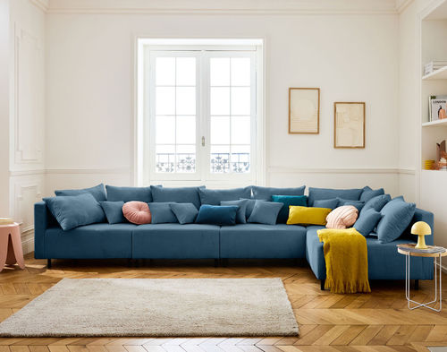 Divano modulare - EDINBURG: 1872B - Best Mobilier - contemporaneo / in velluto / con braccioli