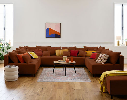 Divano modulare - EDINBURG: 1874TER - Best Mobilier - contemporaneo / in velluto / per cuscini