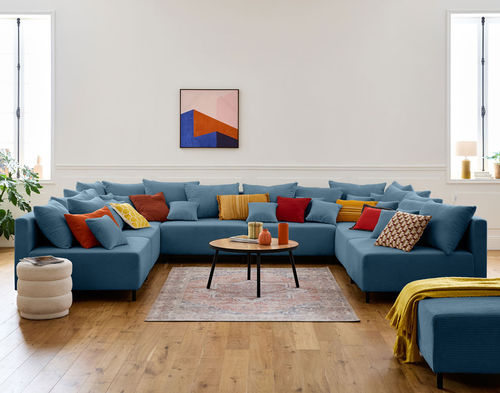 Divano modulare - Edinburg: 1874B - Best Mobilier - contemporaneo / in velluto / per cuscini