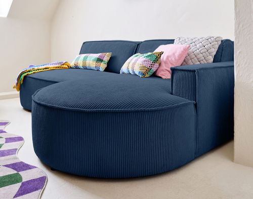 Divano d'angolo - SPIAGGIA : 2068B - Best Mobilier - contemporaneo / in velluto / con braccioli