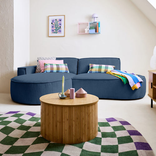 Divano d'angolo - SPIAGGIA : 2069B - Best Mobilier - contemporaneo / in velluto / con braccioli