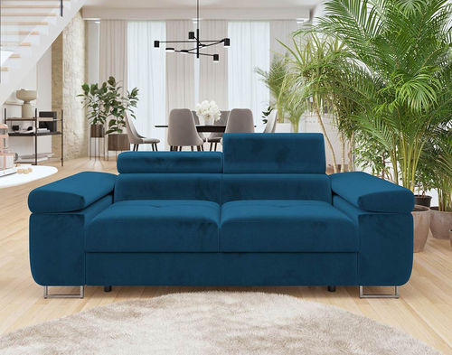 Divano contemporaneo - PABLO : 2101B - Best Mobilier - in velluto / con braccioli / con schienale ribaltabile