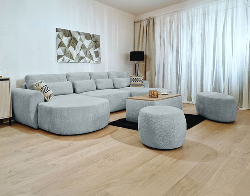 Divano letto - MAHINA: 2329B - Best Mobilier - contemporaneo / in tessuto / con braccioli