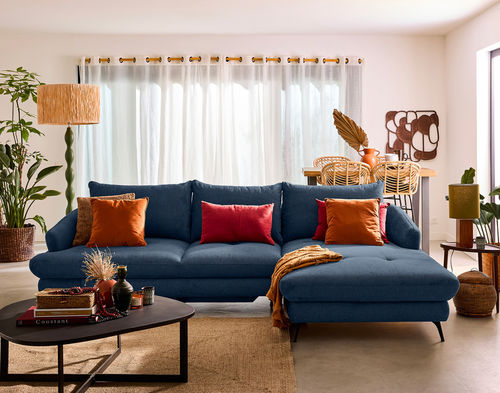 Divano d'angolo - NINON : 2857B - Best Mobilier - letto / contemporaneo / in tessuto