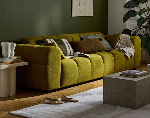 Divano contemporaneo - RAY : 3022V - Best Mobilier - in tessuto / con braccioli / grigio
