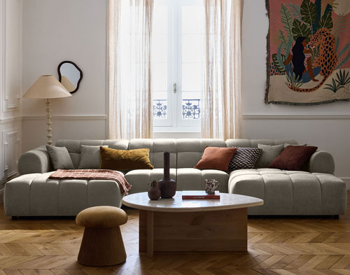 Divano d'angolo - RAY: 3023G - Best Mobilier - a semicerchio / contemporaneo / in tessuto
