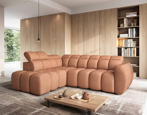 Divano d'angolo - BASILE: 3179TER - Best Mobilier - contemporaneo / in tessuto / con braccioli