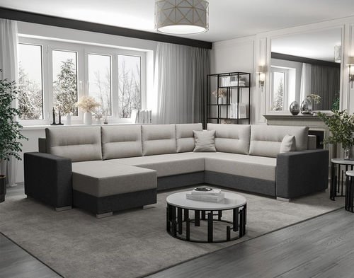 Divano d'angolo - LESLIE: 3287G - Best Mobilier - letto / contemporaneo / in tessuto