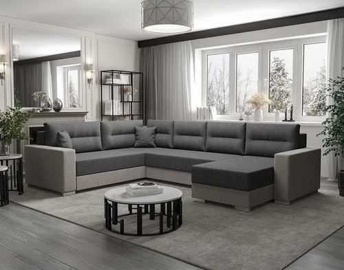 Divano d'angolo - LESLIE: 3288GF - Best Mobilier - letto / contemporaneo / in tessuto