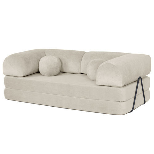 Divano letto - NEBULA: 3313BEI - Best Mobilier - contemporaneo / in velluto / con braccioli