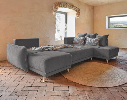Divano d'angolo - LENA: 425GF - Best Mobilier - letto / design scandinavo / in tessuto