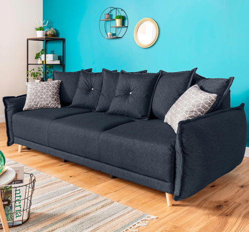 Divano letto - LENA: 646B - Best Mobilier - design scandinavo / in tessuto / con braccioli