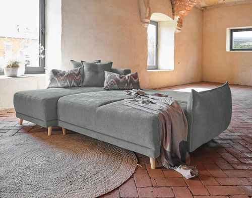 Divano d'angolo - LENA: 440GC - Best Mobilier - letto / design scandinavo / in tessuto