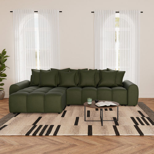 Divano d'angolo - ADELAIDE - Best Mobilier - contemporaneo / in tessuto / in schiuma di poliuretano