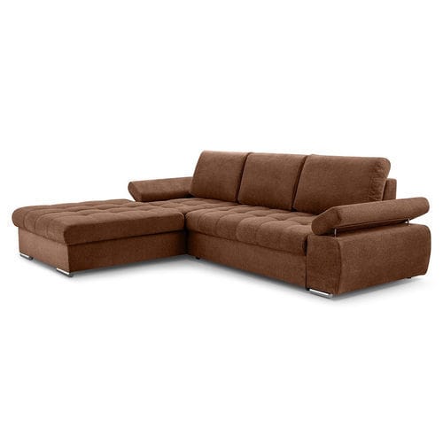 Divano d'angolo - BIANCA - Best Mobilier - letto / contemporaneo / in tessuto