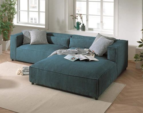 Divano d'angolo - ELA - Best Mobilier - contemporaneo / da sala / in velluto