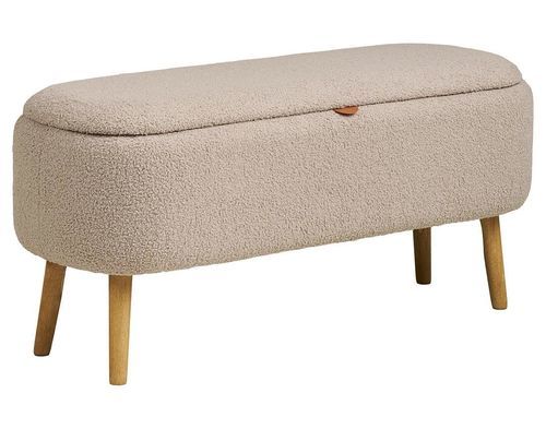 Ottomana contemporanea - KAREN - Best Mobilier - in tessuto / in legno compensato / con contenitore
