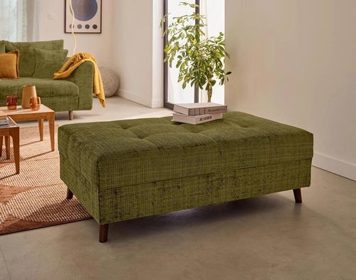 Pouf contemporaneo - RUNE - Best Mobilier - in velluto / in legno / in legno compensato