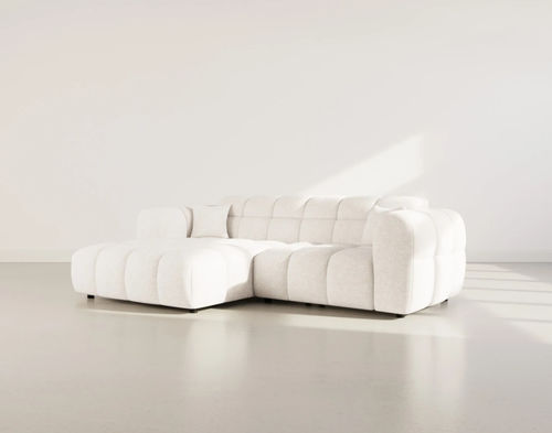 Divano d'angolo - MINI RAY - Best Mobilier - contemporaneo / in tessuto / con cuscino rimovibile