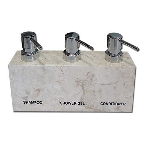 Dispenser di bagnoschiuma per hotel - DISP-2 - Beyond Menus - da appoggio / in marmo / manuale