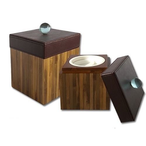 Secchiello per ghiaccio in laminato - ICE-2 - Beyond Menus - in ecopelle / per hotel