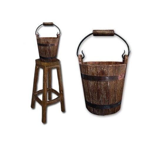 Secchiello per champagne in legno - WINE-05 - Beyond Menus - per hotel