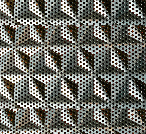 Rivestimento murale per interni - Pyramid - Fielitz - in acciaio inossidabile / perforato / per uso residenziale
