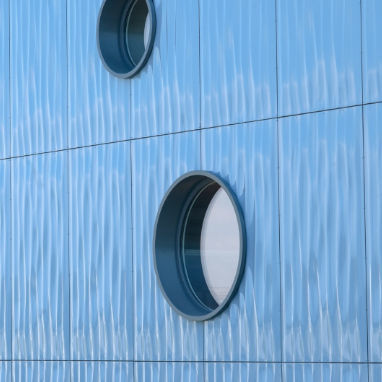 Rivestimento di facciata in pannelli - Waterwave curtain - Fielitz - in alluminio / in acciaio / in rame