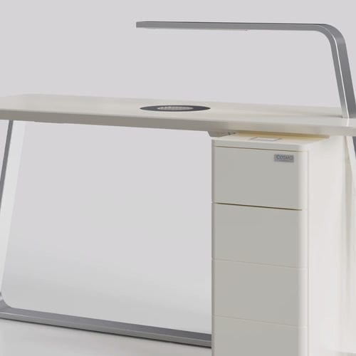 Tavolo manicure con aspiratore - V2  - MS TECHNOLOGY - con illuminazione integrata / con vano contenitore