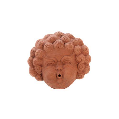 Scultura in terracotta - Maschera di Eolo - cestenoli srl - da esterno / fatta a mano / Made in Italy