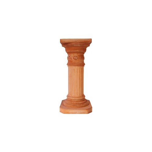 Piedistallo classico - con Rosetta - cestenoli srl - in terracotta / per scultura