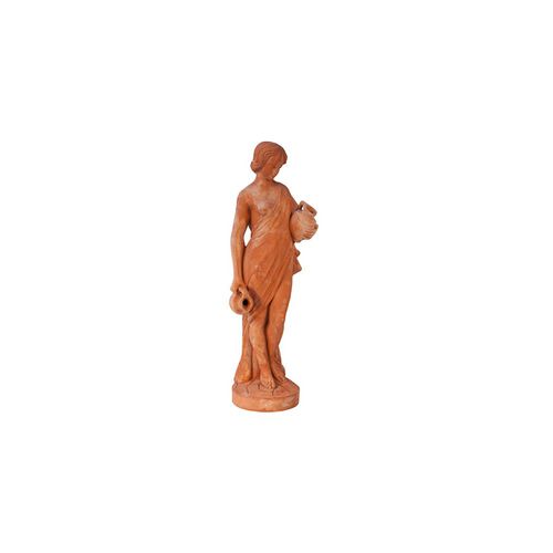 Scultura in terracotta - Acquaiola - cestenoli srl - da esterno / fatta a mano / da giardino