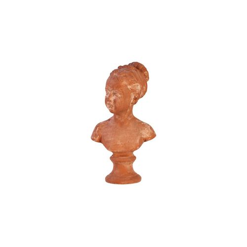 Scultura in terracotta - Busto Bambino Con Base - cestenoli srl - da esterno / fatta a mano / da giardino
