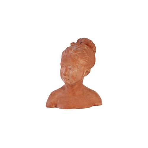 Scultura in terracotta - Busto Bambina - cestenoli srl - da esterno / fatta a mano / da giardino