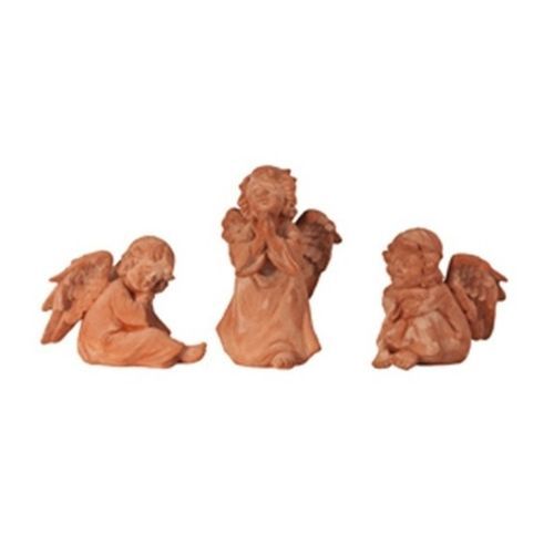 Scultura in terracotta - Angeli  - cestenoli srl - fatta a mano / da giardino / Made in Italy
