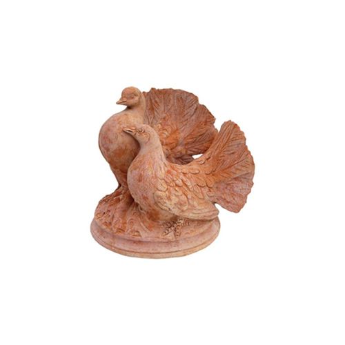 Scultura in terracotta - Colombe  - cestenoli srl - da esterno / fatta a mano / da giardino