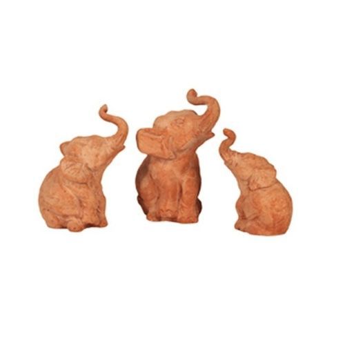 Scultura in terracotta - Elefante - cestenoli srl - da esterno / fatta a mano / da giardino