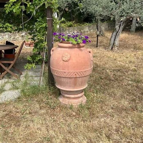 Vaso da giardino in terracotta - Impruneta - cestenoli srl - rotondo / per uso residenziale