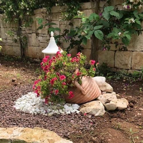 Vaso da giardino in terracotta - Mezza Anfora - cestenoli srl - rotondo / per uso residenziale