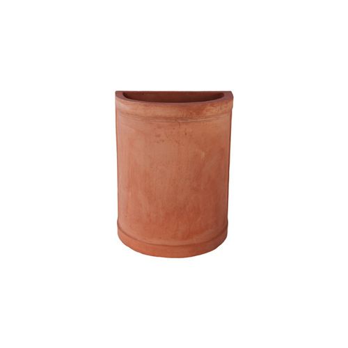 Vaso da giardino in terracotta - Liscio Impruneta - cestenoli srl - semitondo / per uso residenziale