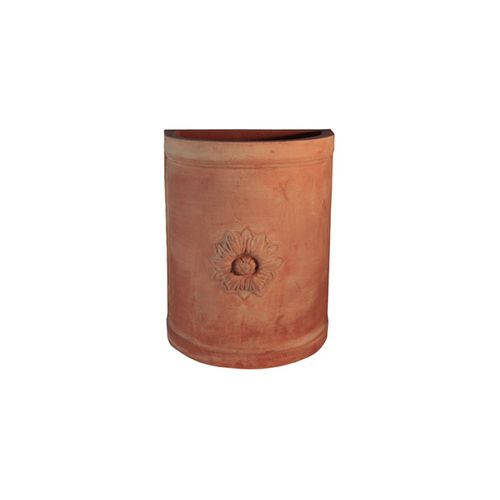 Vaso da giardino in terracotta - con Rosone Impruneta - cestenoli srl - da parete / semitondo / per uso residenziale