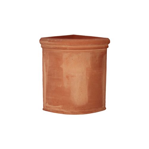 Vaso da giardino in terracotta - Liscio Impruneta - cestenoli srl - d'angolo / per uso residenziale