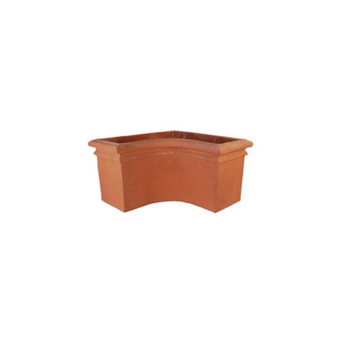 Fioriera in terracotta - Angolo Impruneta - cestenoli srl - fatta a mano / contemporanea / da esterno