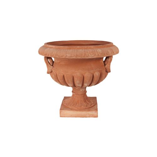 Fioriera in terracotta - Calice con Manici - cestenoli srl - rotonda / fatta a mano / classica