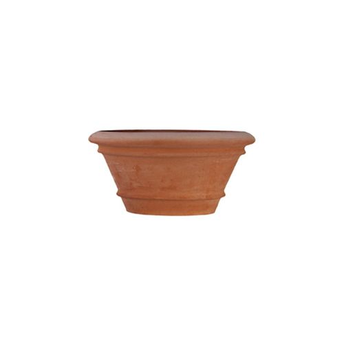 Fioriera in terracotta - Liscio - cestenoli srl - ovale / fatta a mano / classica