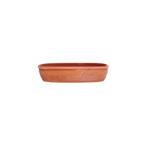 Fioriera in terracotta - Liscio - cestenoli srl - ovale / fatta a mano / classica