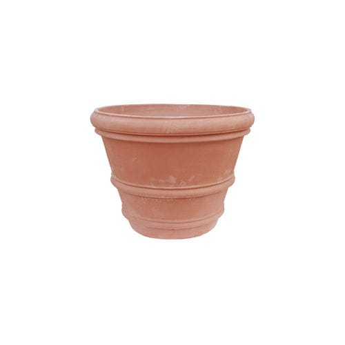 Vaso da giardino in terracotta - Liscio Impruneta - cestenoli srl - rotondo / per uso residenziale