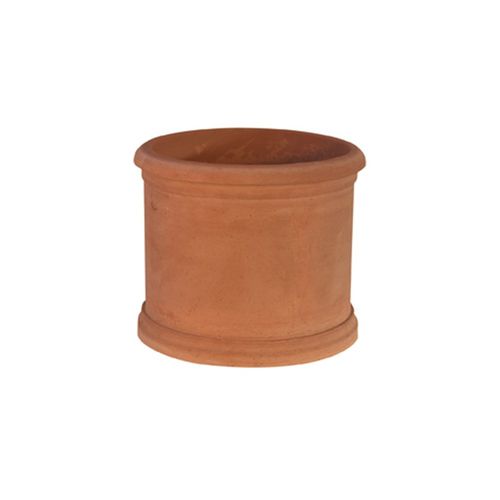 Vaso da giardino in terracotta - Liscio - cestenoli srl - cilindrico / per uso residenziale