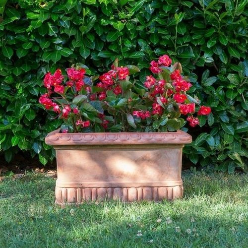 Fioriera in terracotta - Baccellata Impruneta - cestenoli srl - in calcestruzzo / fatta a mano / classica